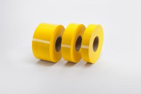Heat Resistant 2 Rolls Non-Adhesive Dry Vinyl Tape Yellow 1 inch x 250 ft 